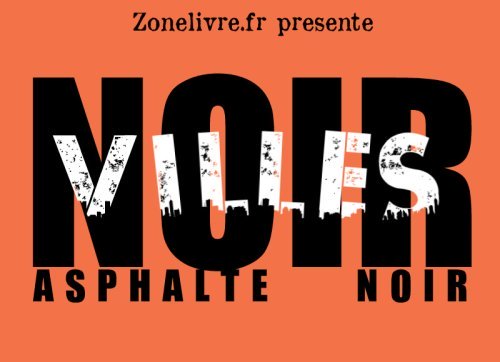 villes noir - asphalte Noir