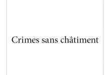 Antoine RIVES - Crimes sans chatiment