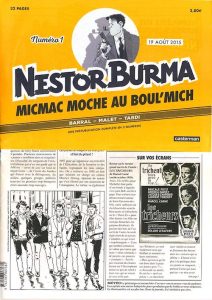 Nestor BURMA - journal - Micmac moche au Boul Mich