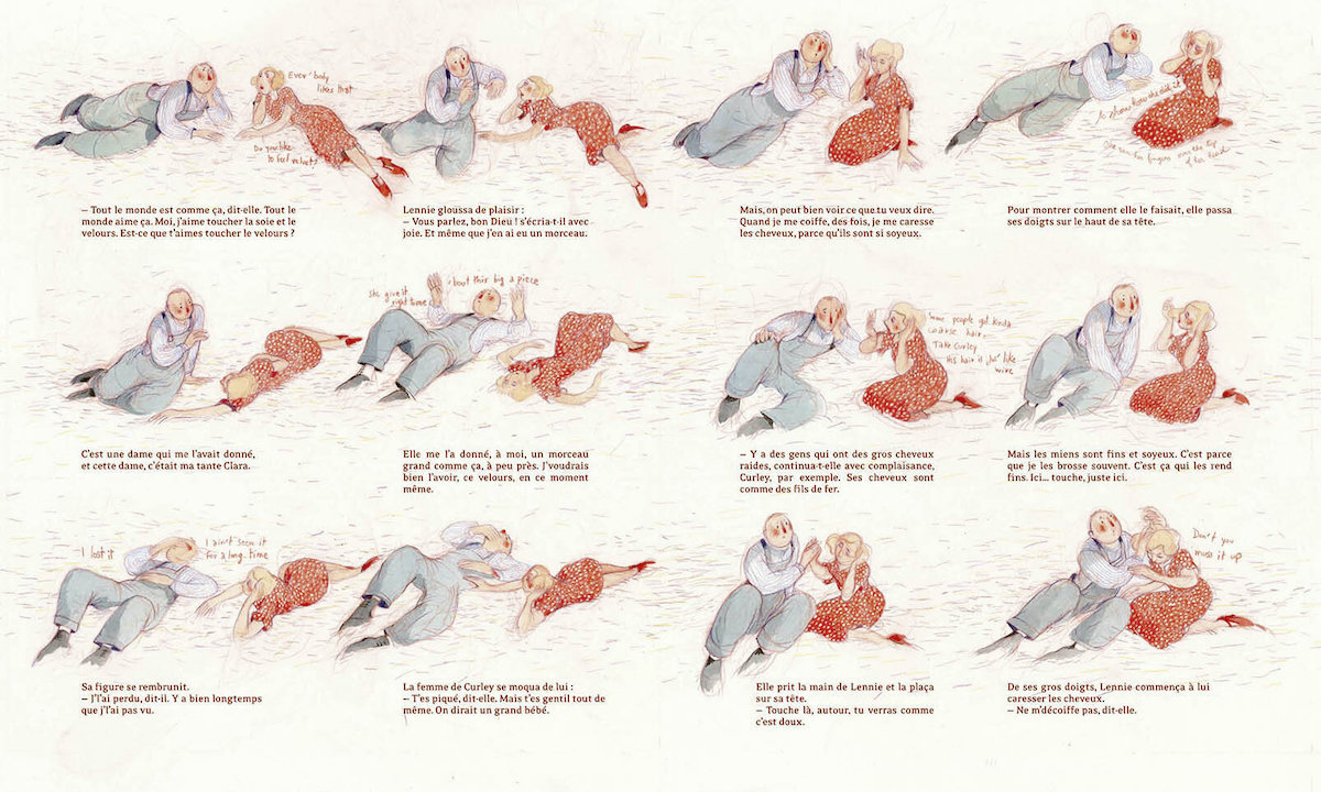 Des souris et des hommes adaptation en BD